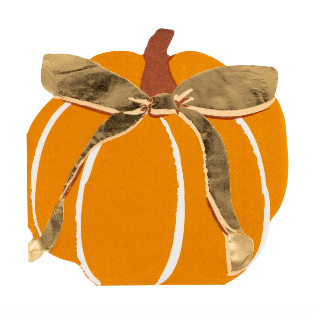 Harvest Pumpkin Shaped Napkins