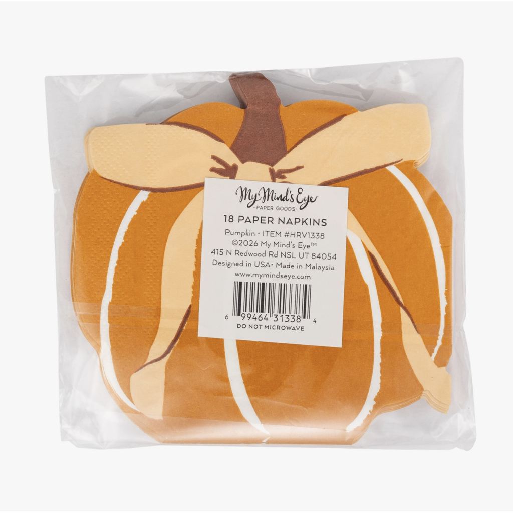 Harvest Pumpkin Shaped Napkins