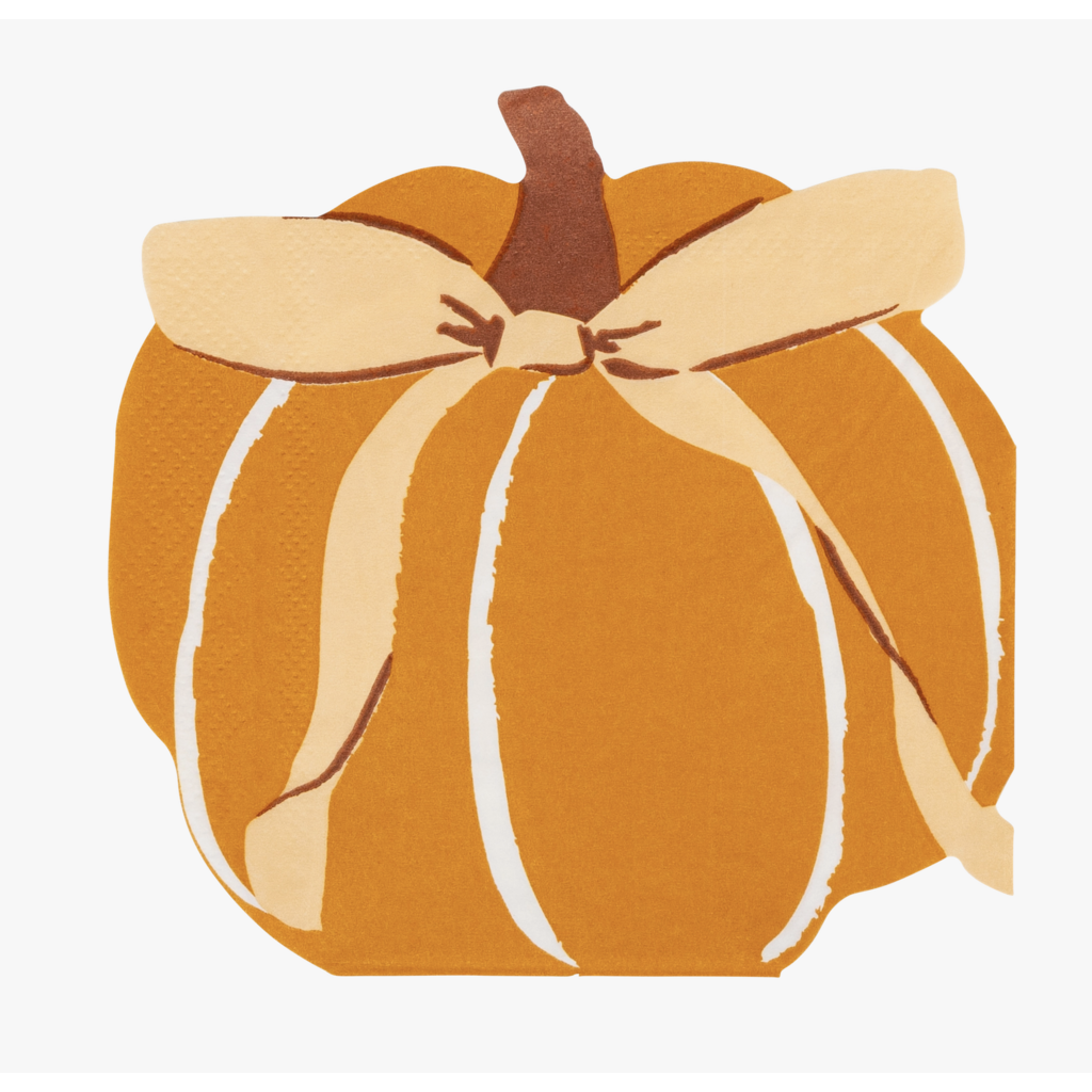 Harvest Pumpkin Shaped Napkins