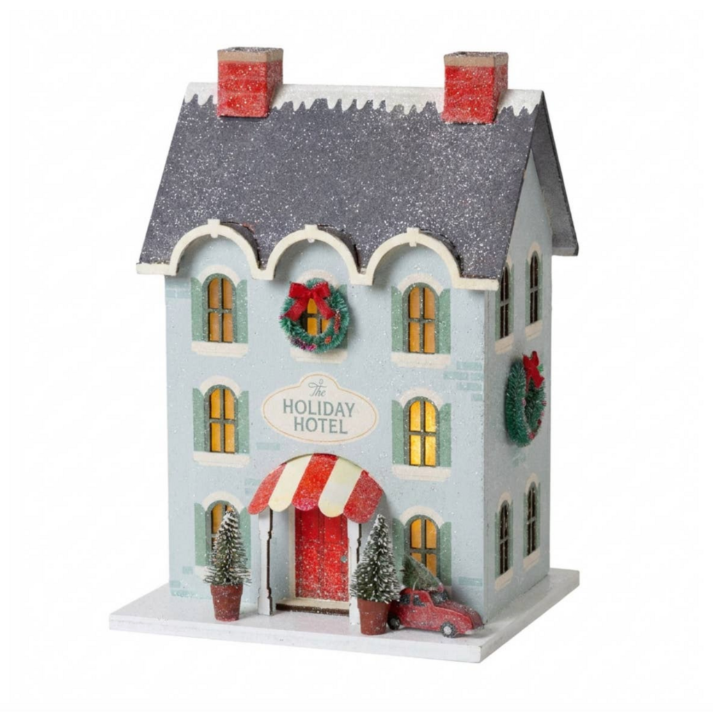 Holiday Hotel Light Up Christmas Village House