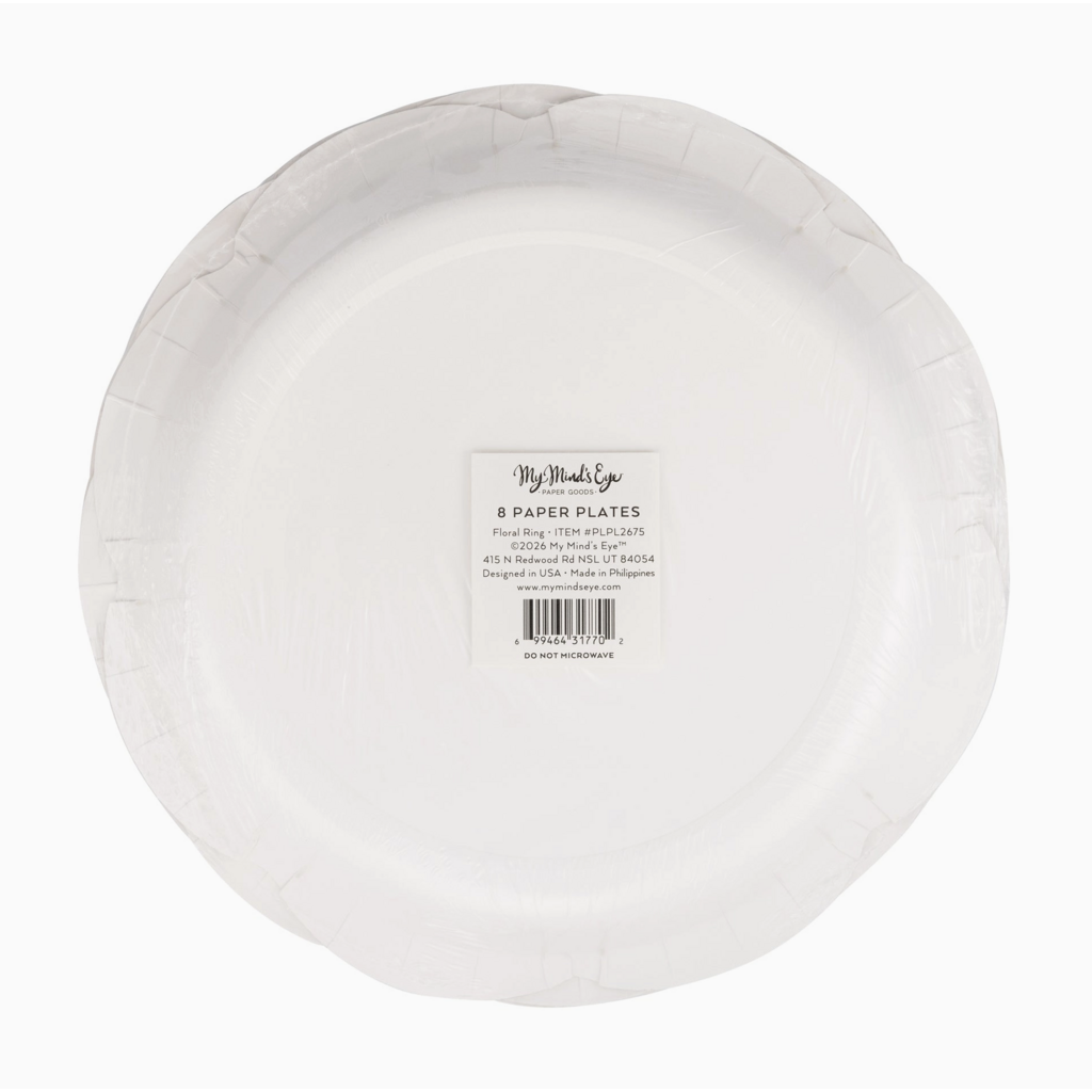 Floral Ring 9" Plates
