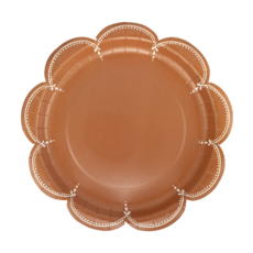 Scalloped Rust Plates