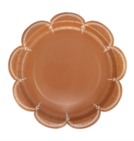 Scalloped Rust Plates