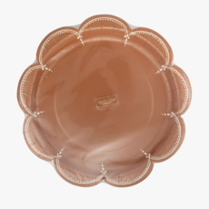 Scalloped Rust Plates