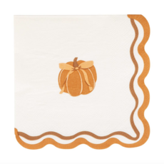 Pumpkin Bow Cocktail Napkins