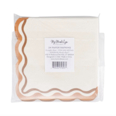Pumpkin Bow Cocktail Napkins