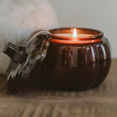 Hello Fall Pumpkin Jar Soy Candle