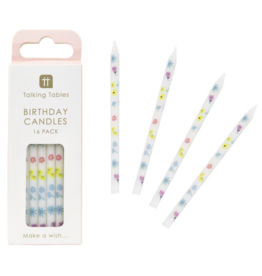 Pastel Floral Birthday Candles