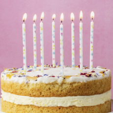 Pastel Floral Birthday Candles