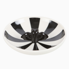 Gothic Striped Bat Trinket Dish