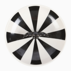 Gothic Striped Bat Trinket Dish