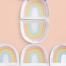 Rainbow Pastel Paper Plates