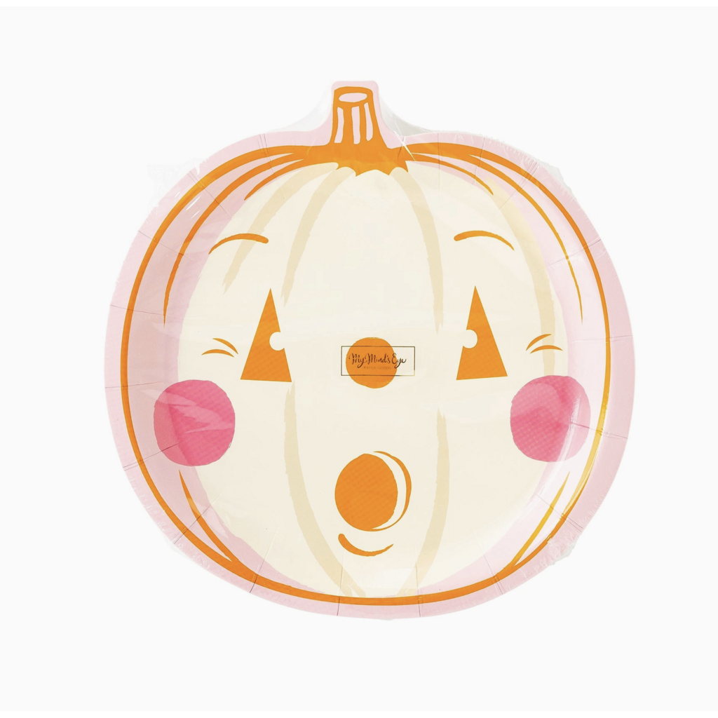 Pink Pumpkin Plates