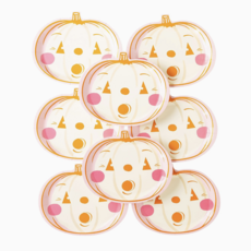 Pink Pumpkin Plates