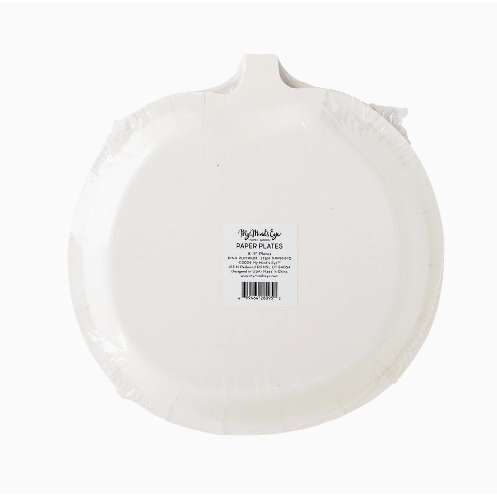 Pink Pumpkin Plates