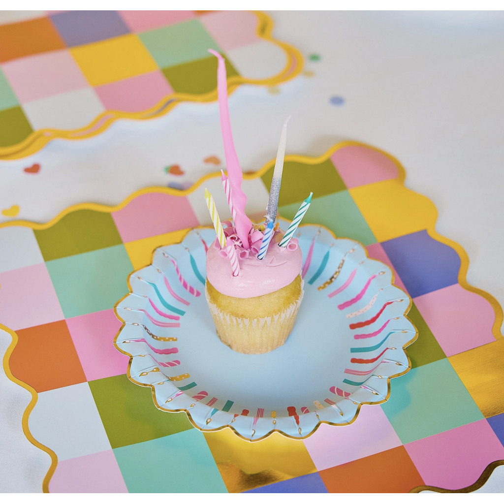 Birthday Candles Dessert Plates