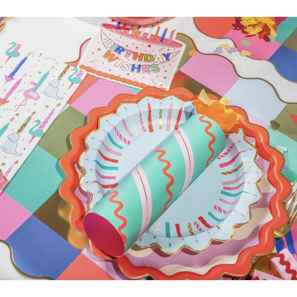 Birthday Candles Dessert Plates