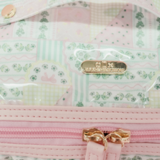 Patchwork Floral Wipeable Cosmetic Makeup Travel Toiletry Bag
