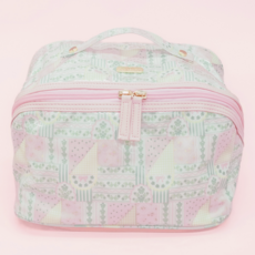 Patchwork Floral Wipeable Cosmetic Makeup Travel Toiletry Bag