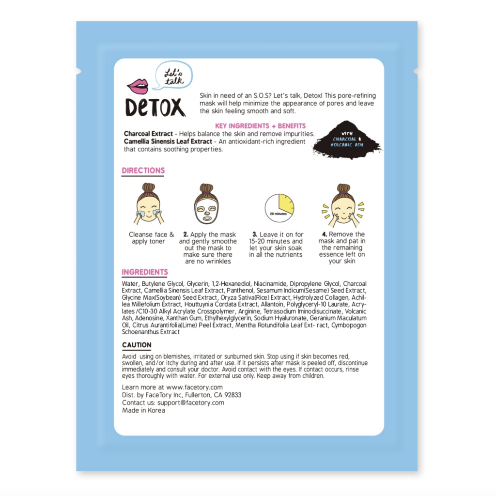 Let's Talk Detox Purifying Face Mask