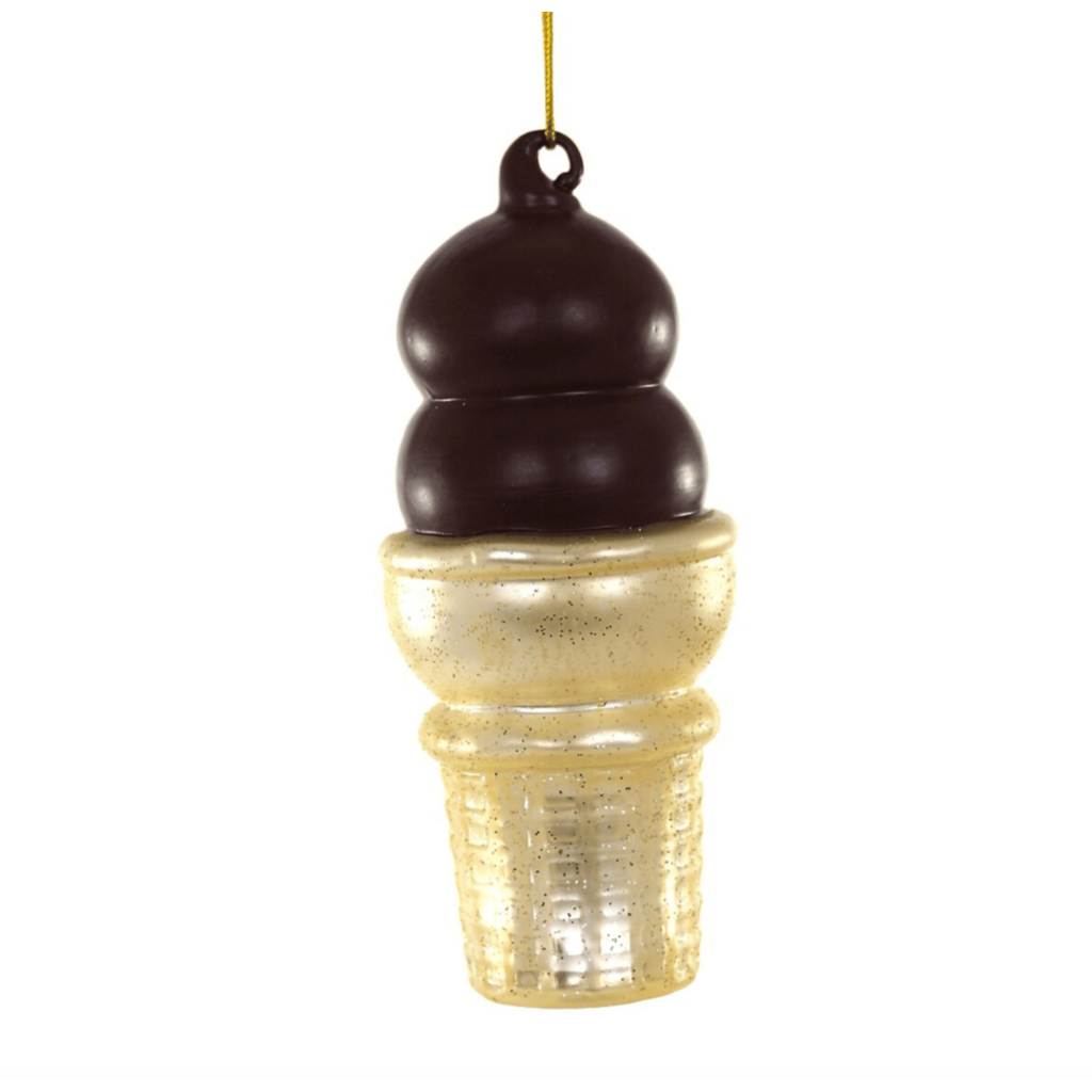 Chocolate Dipped Cone Ornament