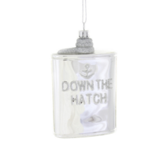 Silver Flask Ornament