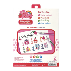 Very Berry: Strawberry Scented Gel Pens (Set of 12)