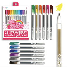 Very Berry: Strawberry Scented Gel Pens (Set of 12)