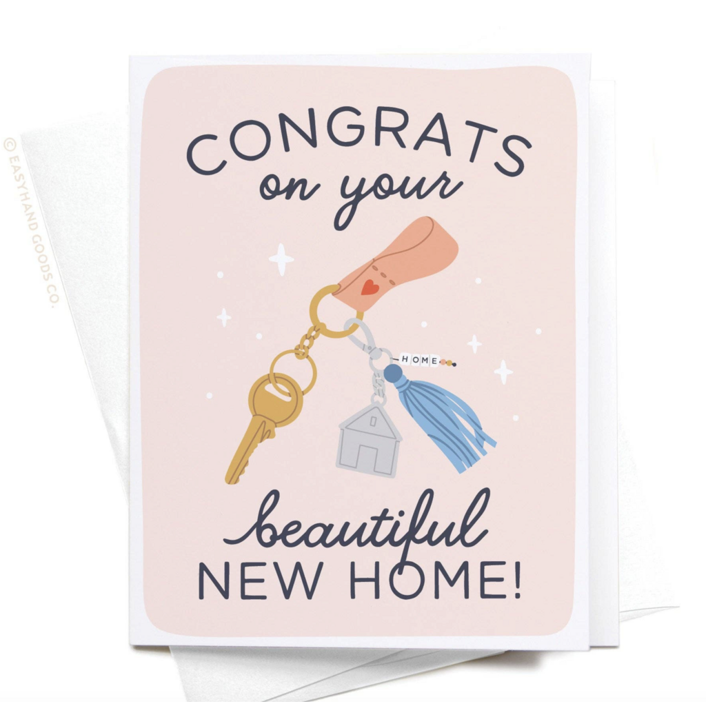 Congrats On Your New Home Keychain Card