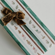 Nutcracker Winter Stripe Gift Wrap Roll