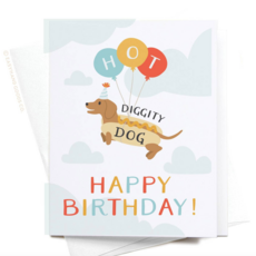 Hot Diggity Dog Birthday Card