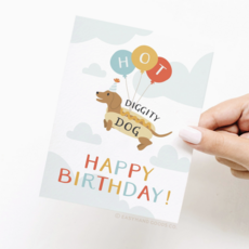 Hot Diggity Dog Birthday Card