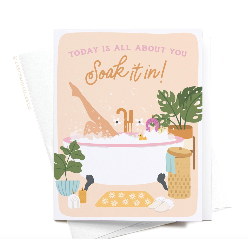 Soak It In Bubble Bath Birthday Card