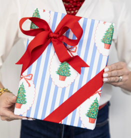 Christmas Tree Plaque Continuous Gift Wrap Roll