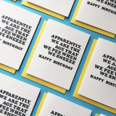 Pee Sneeze Birthday Card