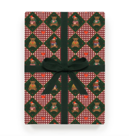 Beary Christmas Continuous Wrapping Paper Roll