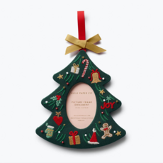 Christmas Tree Embroidered Frame Ornament