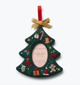 Christmas Tree Embroidered Frame Ornament