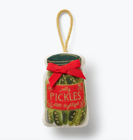 Pickle Jar Embroidered Ornament