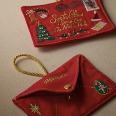 Santa Letter Embroidered Ornament