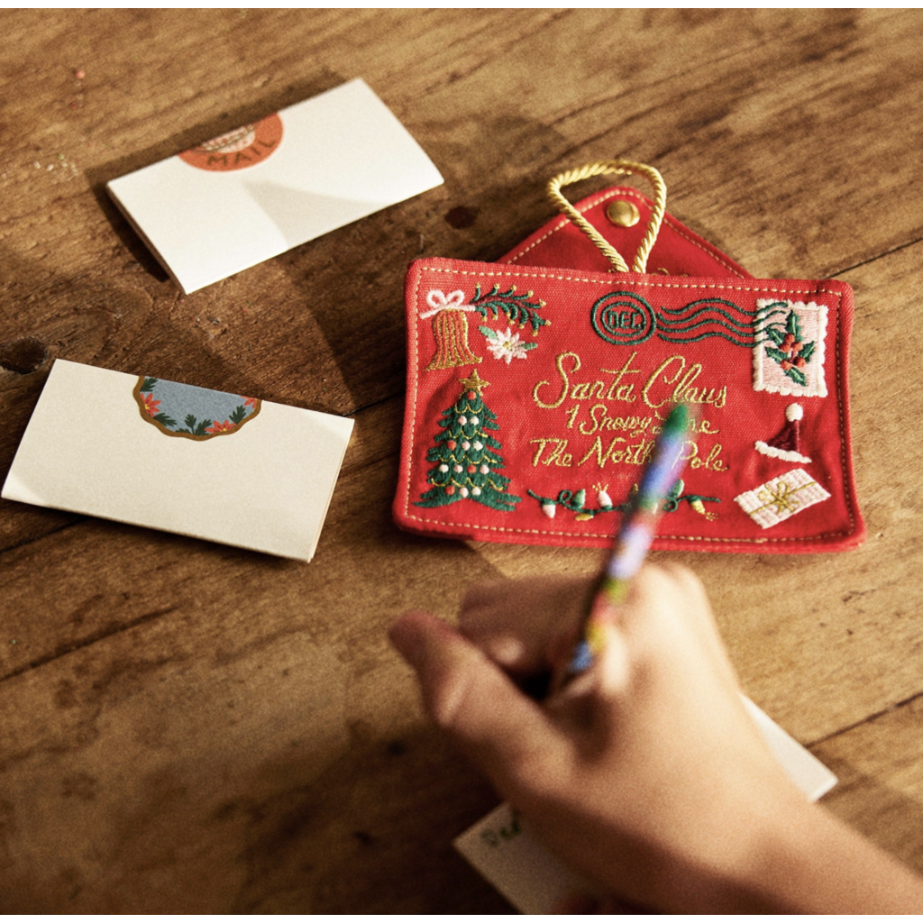 Santa Letter Embroidered Ornament