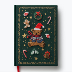 Beary Christmas Embroidered Journal