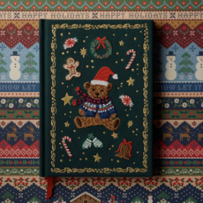 Beary Christmas Embroidered Journal