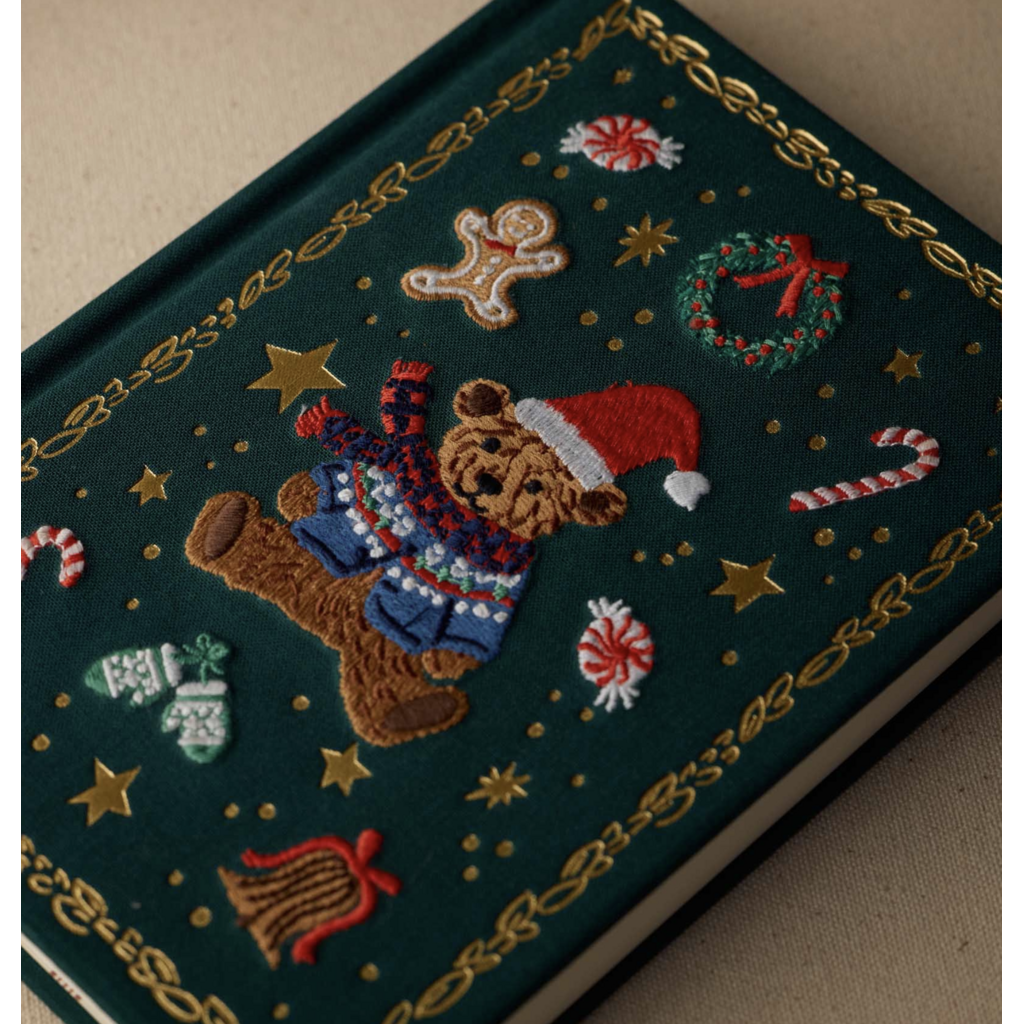 Beary Christmas Embroidered Journal