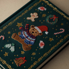 Beary Christmas Embroidered Journal