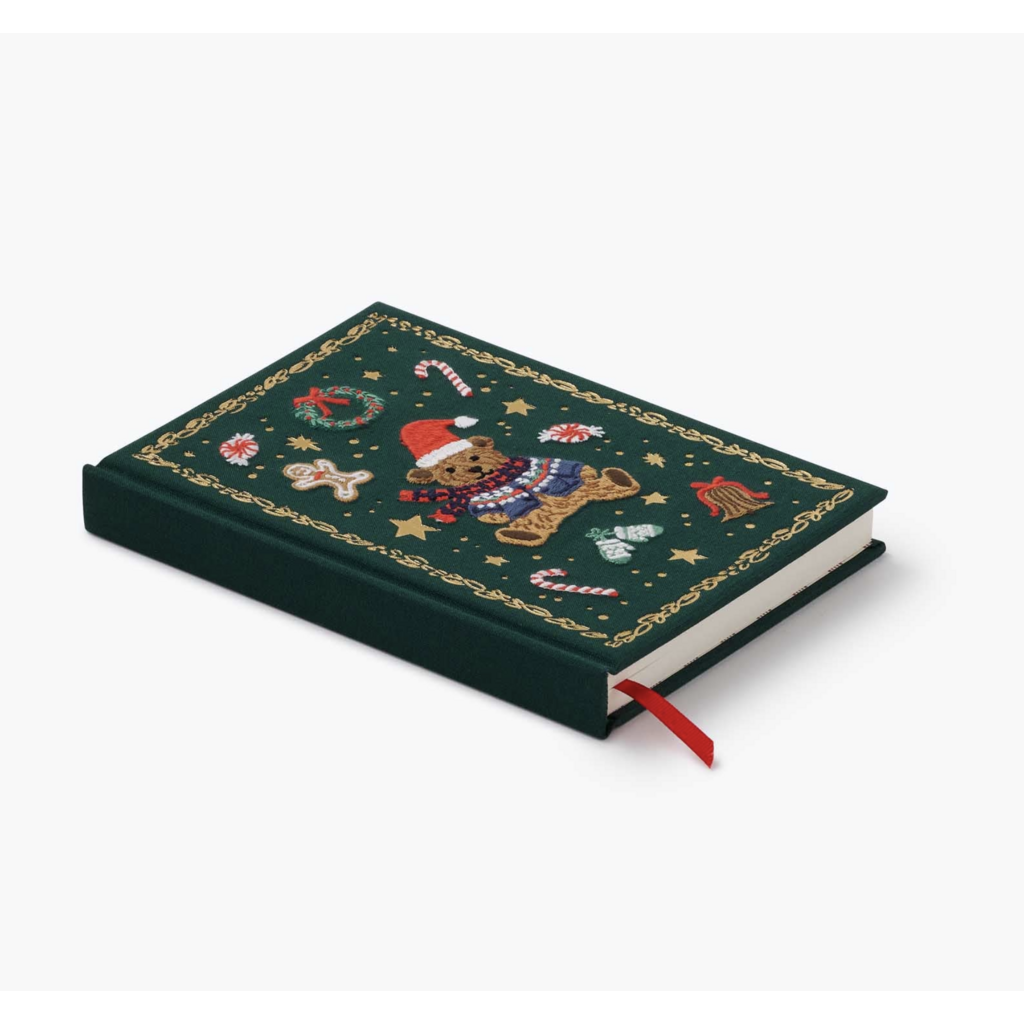 Beary Christmas Embroidered Journal