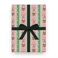 Candy Cane Stripe Continuous Wrapping Paper Roll