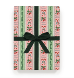 Candy Cane Stripe Continuous Wrapping Paper Roll