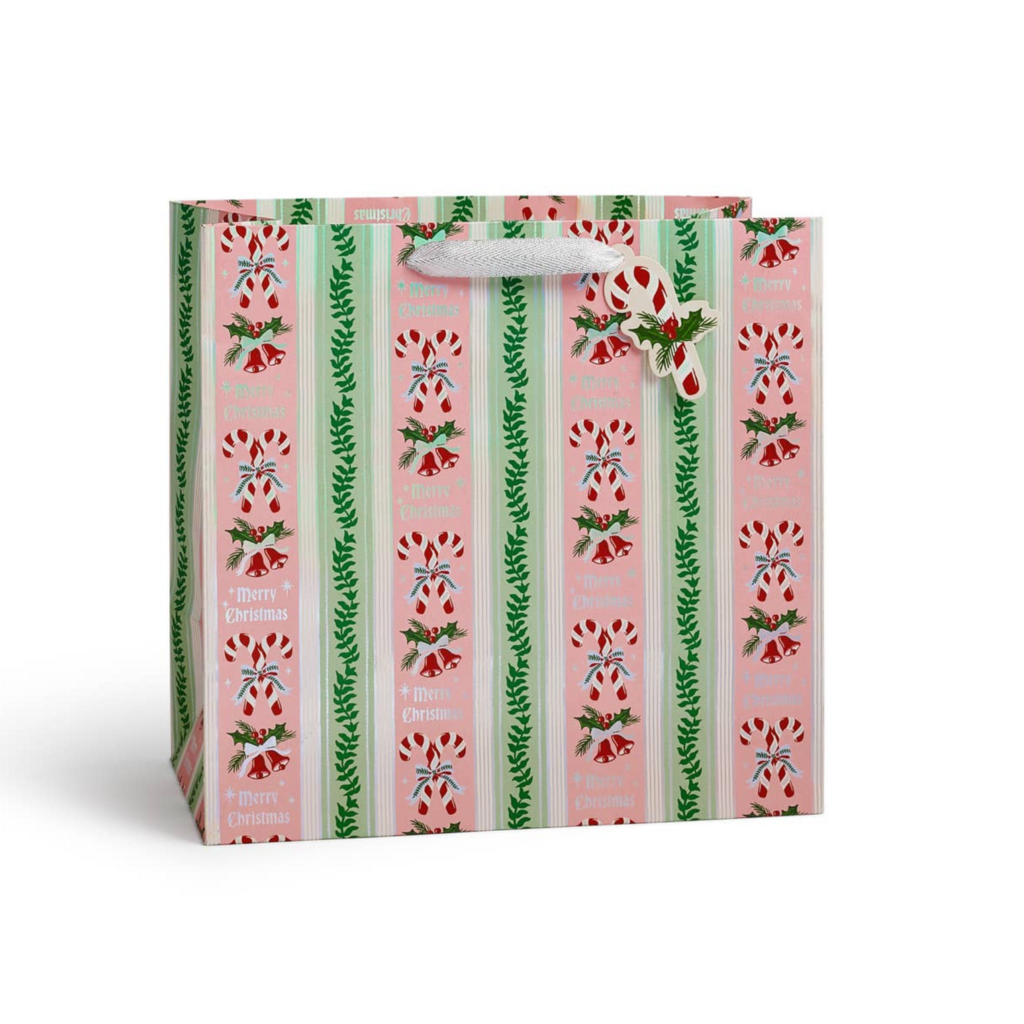 Candy Cane Stripe Gift Bag