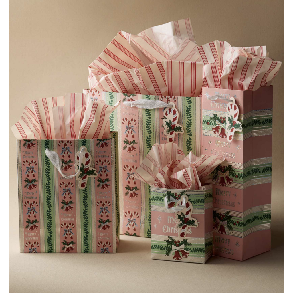 Candy Cane Stripe Gift Bag
